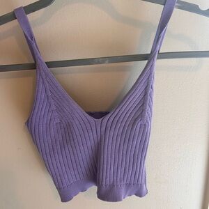 Purple crop top